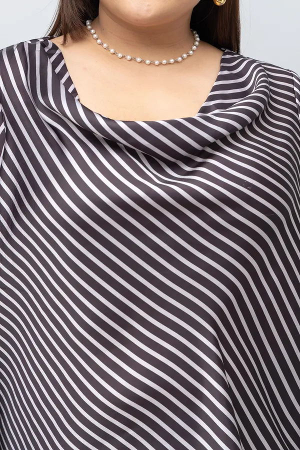 Women's_Plus_Size_Stripe_Satin_Top