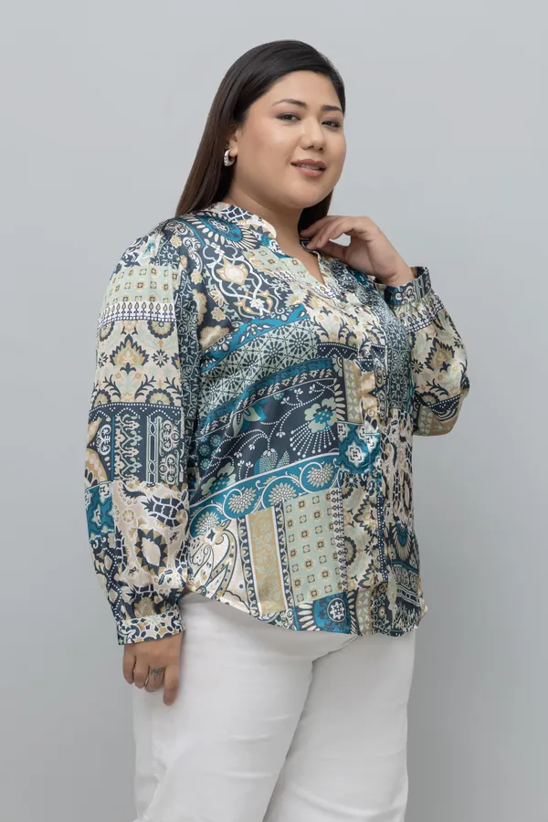 Women's_Plus_Size_Abstract_Print_Shirt