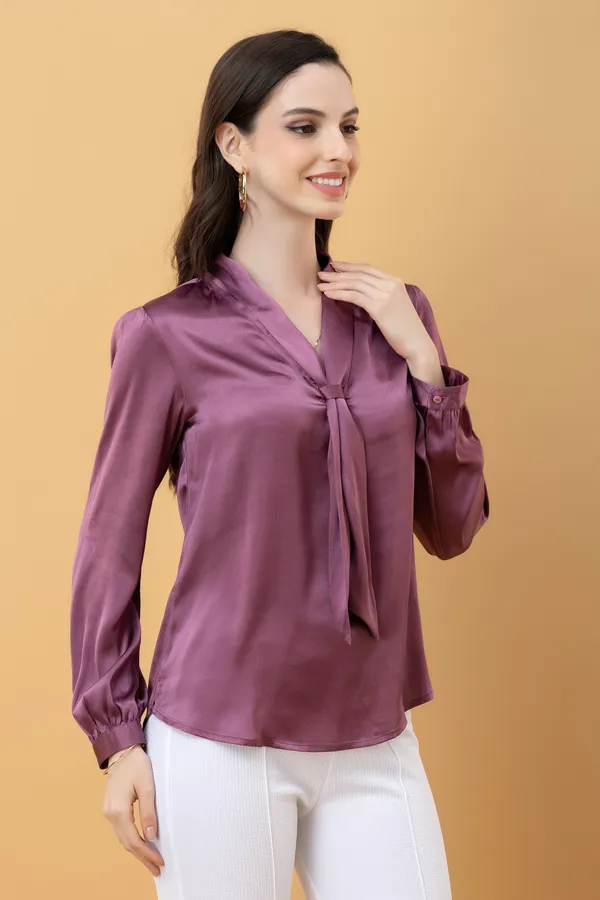Cuffed_Sleeve_Satin_Top