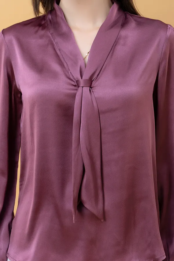 Cuffed_Sleeve_Satin_Top