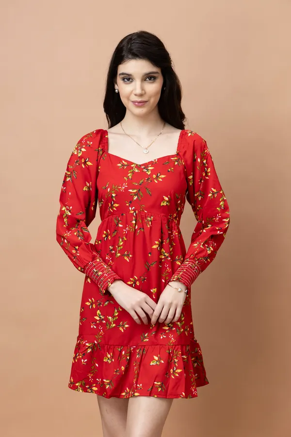 Floral_Printed_Fit_&_Flare_Dress