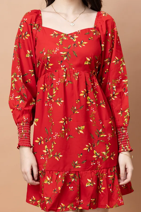 Floral_Printed_Fit_&_Flare_Dress