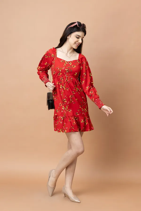Floral_Printed_Fit_&_Flare_Dress