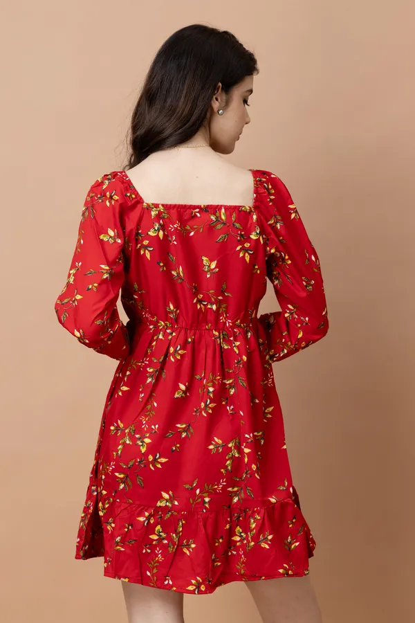 Floral_Printed_Fit_&_Flare_Dress