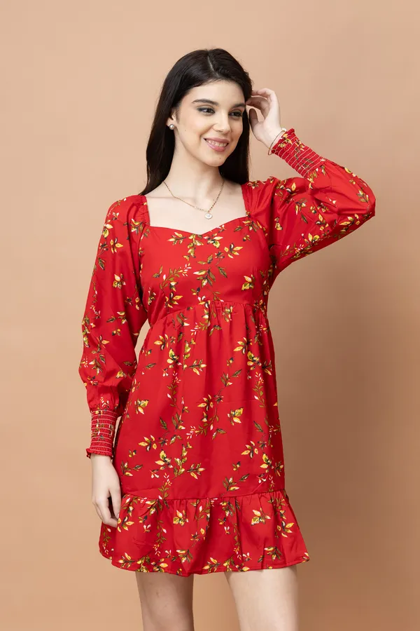 Floral_Printed_Fit_&_Flare_Dress
