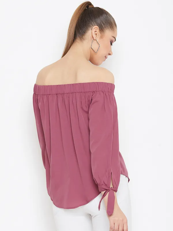 Solid_off_shoulder_top_with_floral_patch