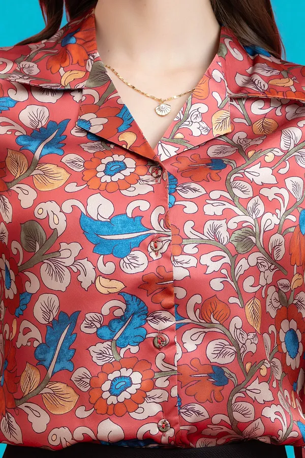 Floral_Flared_Sleeves_Satin_Shirt