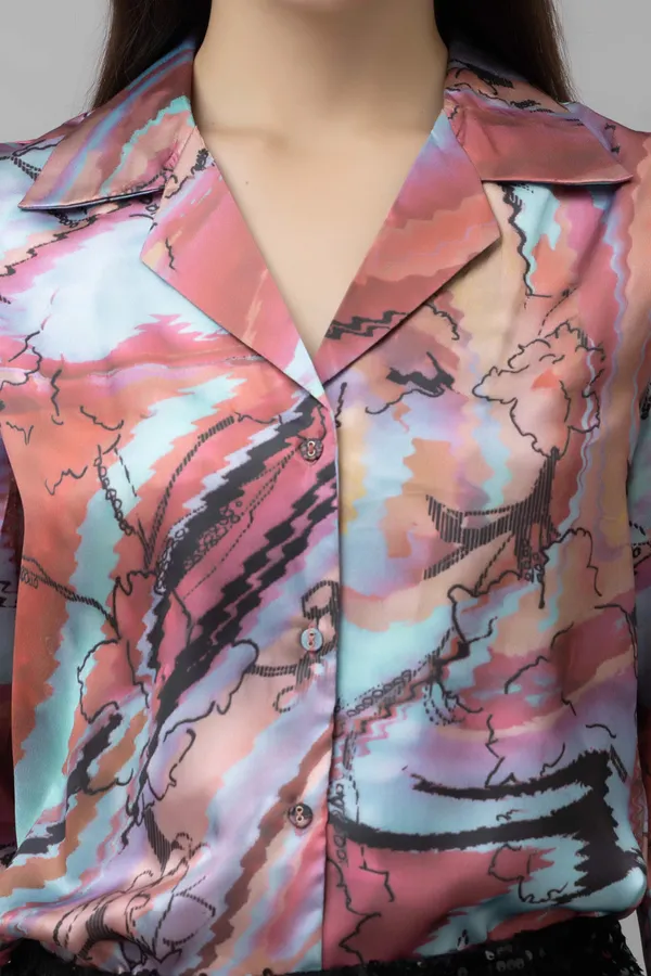 Printed_Satin_Shirt_For_Women