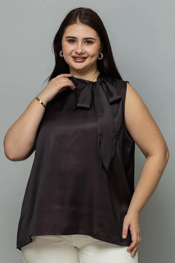 Sleeveless_Tie_Neck_Satin_Top