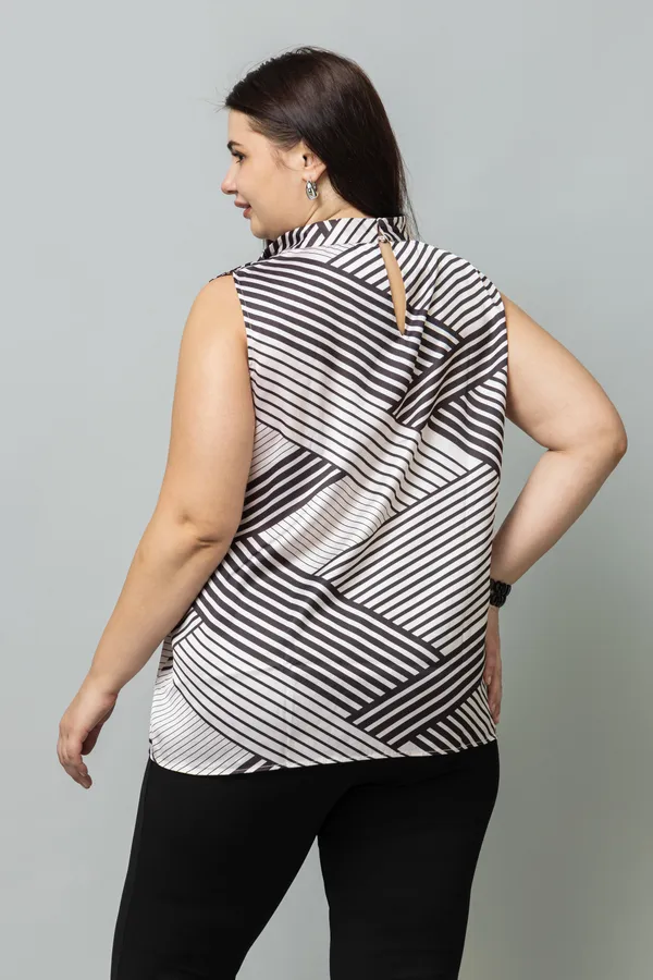 Striped_Sleeveless_Satin_Top