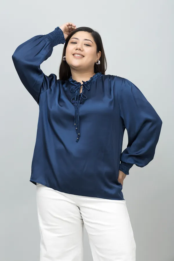 Smocking_Satin_Top
