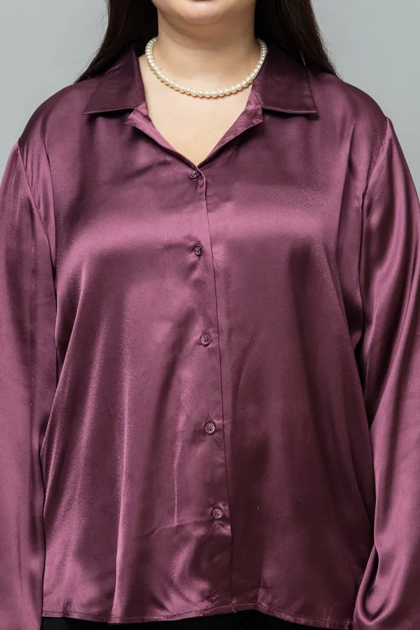 Flared_Sleeves_Casual_Satin_Shirt