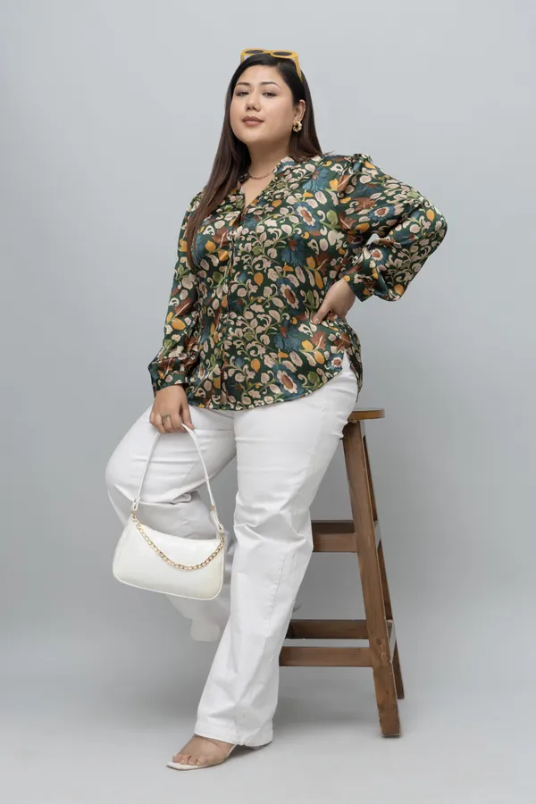 Women's_Plus_Size_Floral_Print_Shirt__For_Women