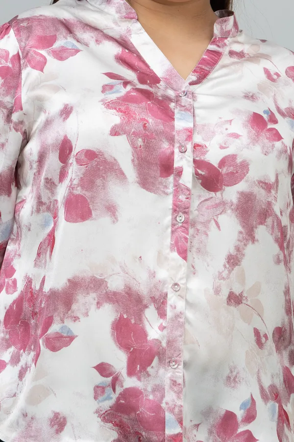Women's_Plus_Size_Red_&_White_Satin_Floral_Print_Full_Sleeve_Hip_Length_Shirt_For_Women