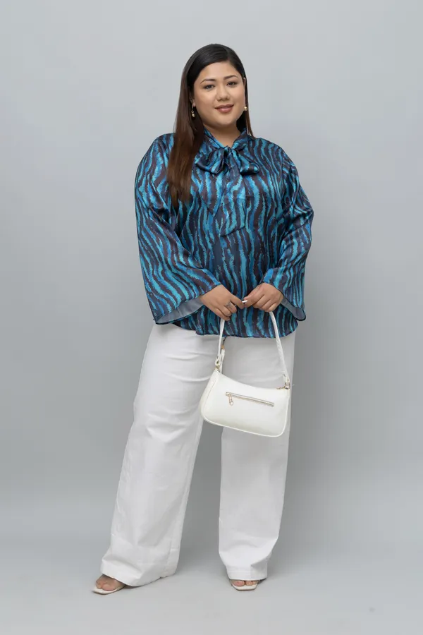 Women's_Plus_Size_Chevron_Print_Satin_Top