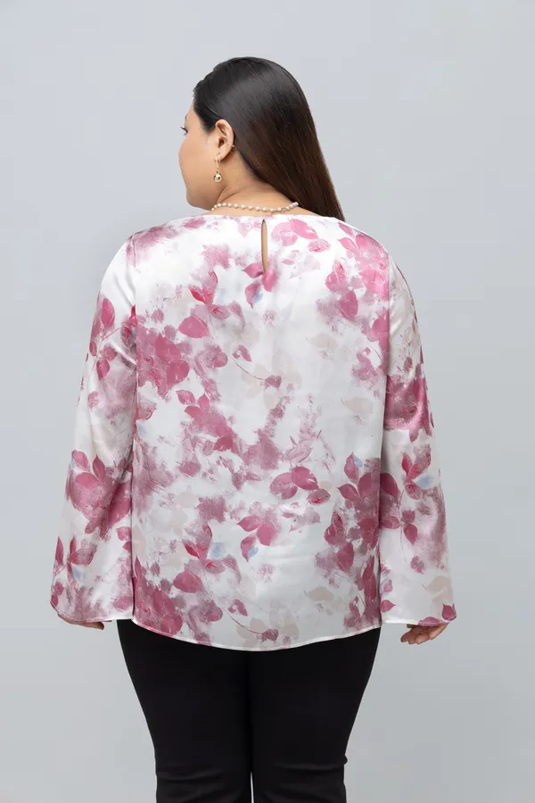 Women's_Plus_Size_Floral_Print_Satin_Top