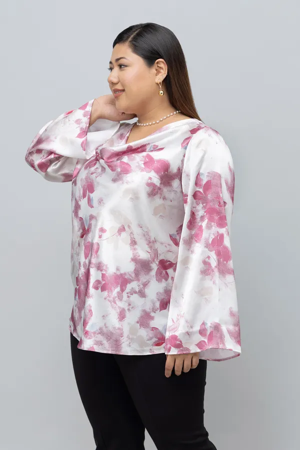 Women's_Plus_Size_Floral_Print_Satin_Top
