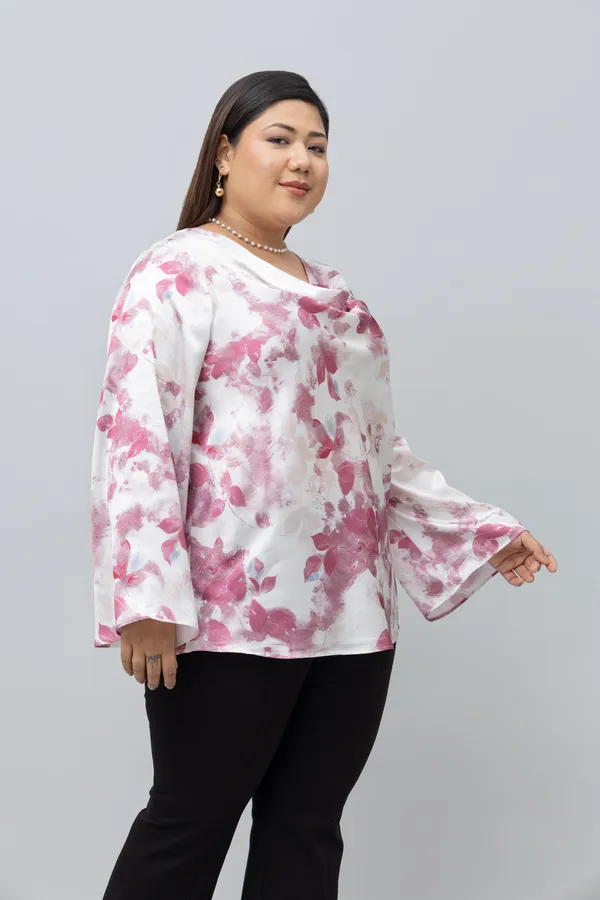 Women's_Plus_Size_Floral_Print_Satin_Top