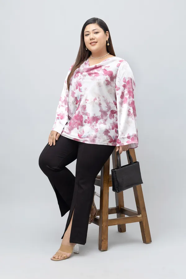 Women's_Plus_Size_Floral_Print_Satin_Top