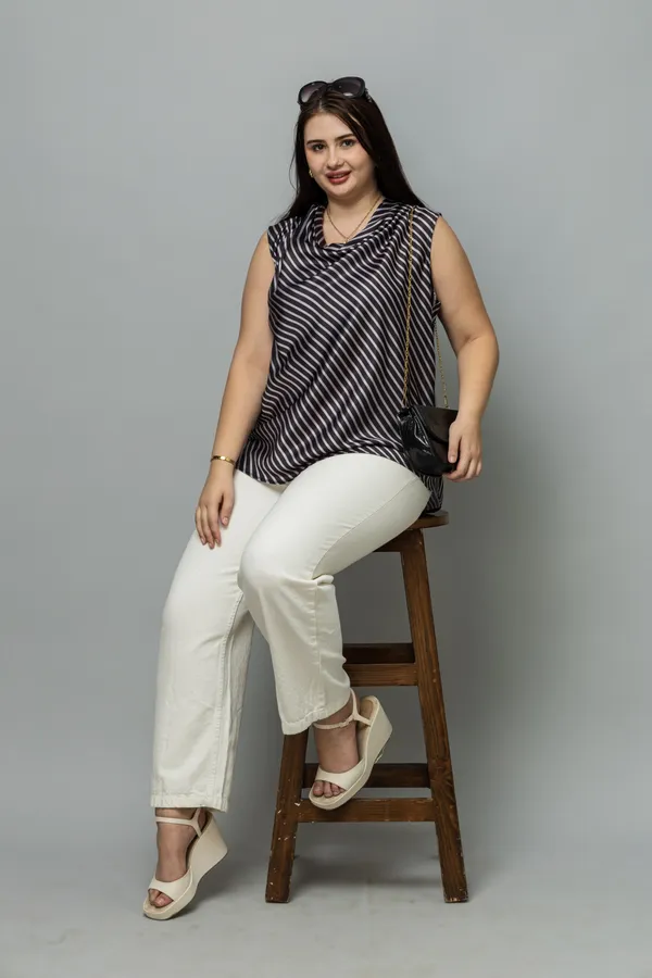 Striped_Satin_Cowl_Neck_Top