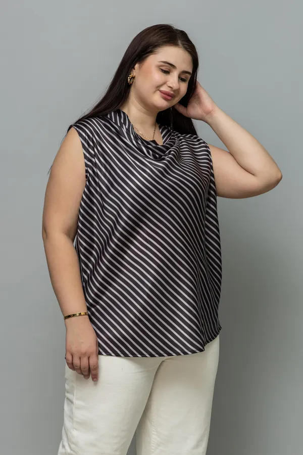 Striped_Satin_Cowl_Neck_Top