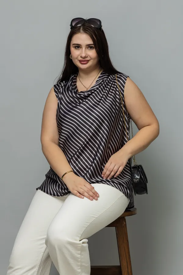 Striped_Satin_Cowl_Neck_Top