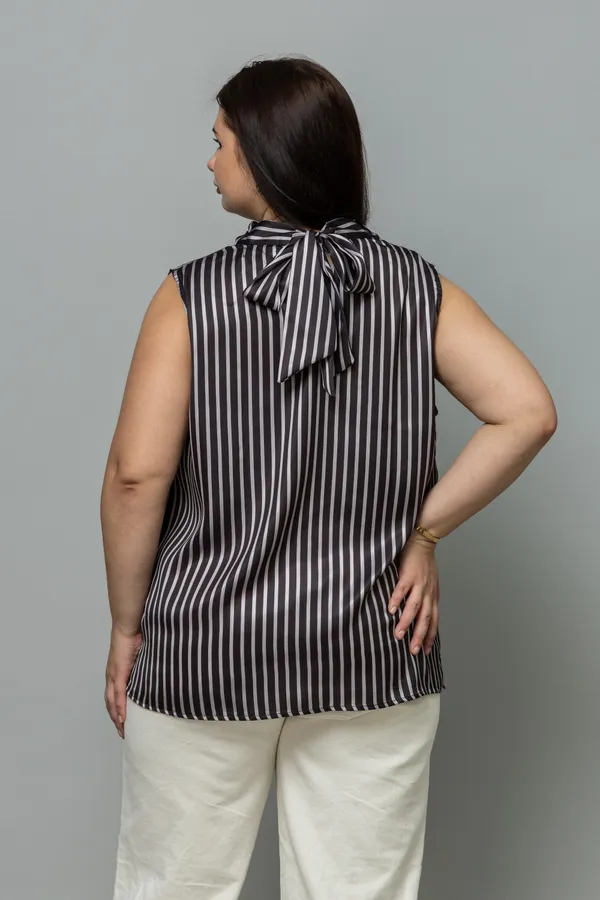 Striped_Satin_Cowl_Neck_Top