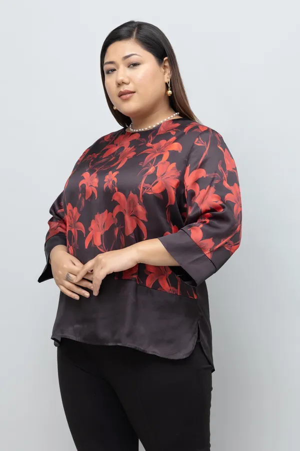 Colorblocked_Casual_Satin_Top