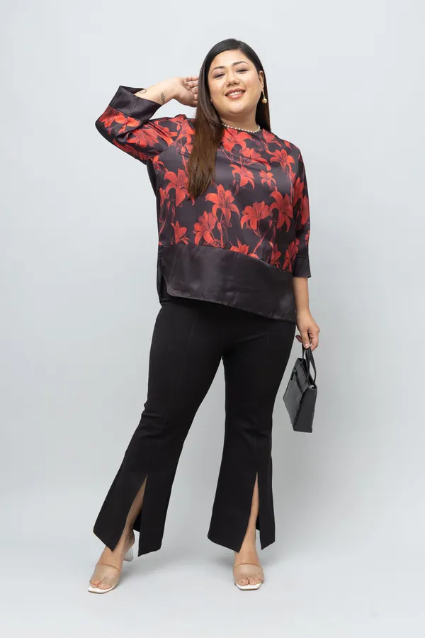 Colorblocked_Casual_Satin_Top