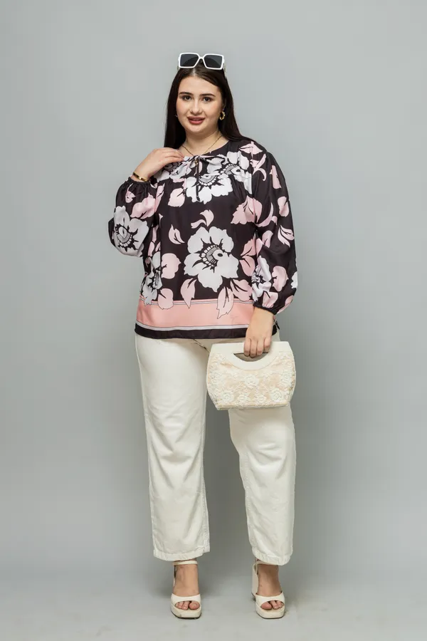 Tie-Up_Neck_Puff_Sleeves_Top