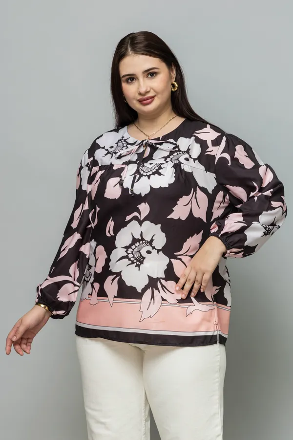 Tie-Up_Neck_Puff_Sleeves_Top