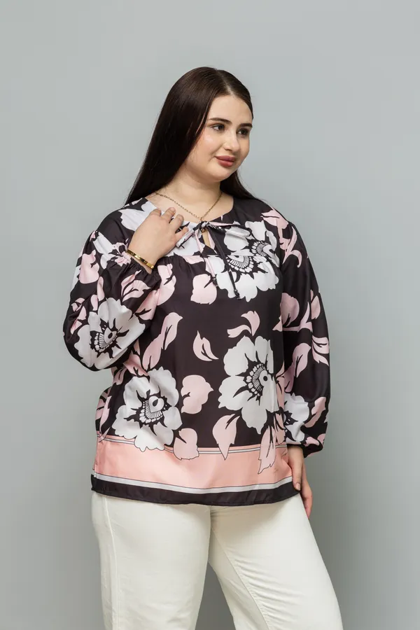 Tie-Up_Neck_Puff_Sleeves_Top