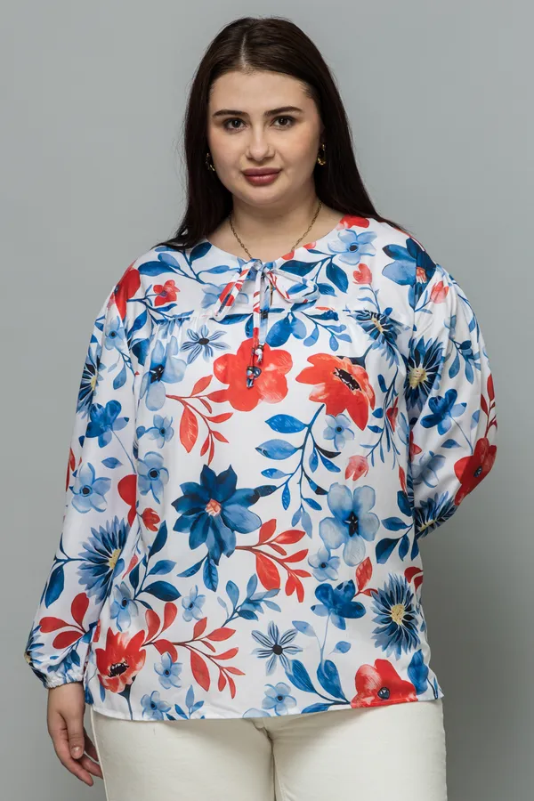 Tie-Up_Neck_Puff_Sleeves_Top