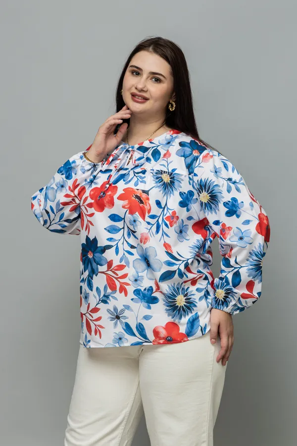 Tie-Up_Neck_Puff_Sleeves_Top