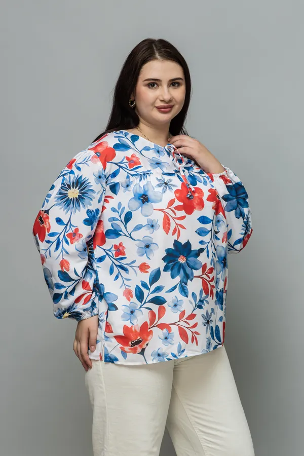 Tie-Up_Neck_Puff_Sleeves_Top