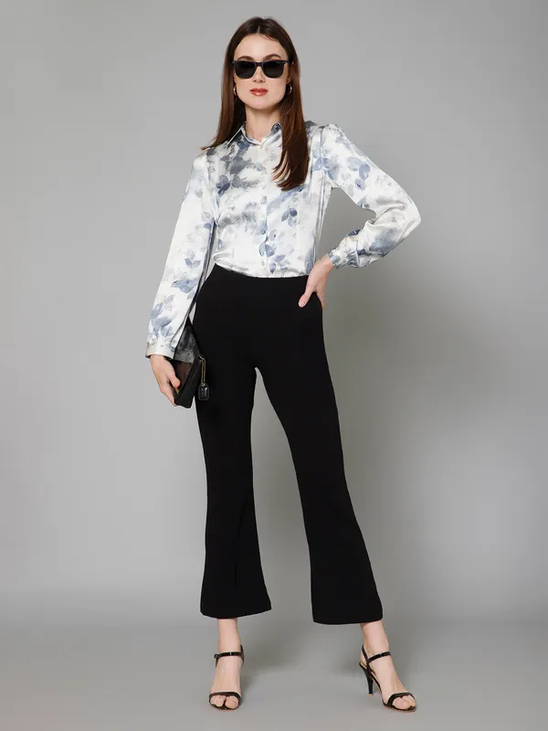 Blue_&_White_Satin_Abstract_Full_Sleeve_Spread_Collar_Hip_Length_Shirt_For_Women_&_Girls