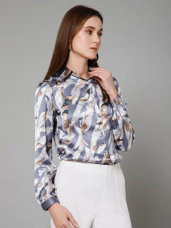 Abstract_Casual_Satin_Shirt