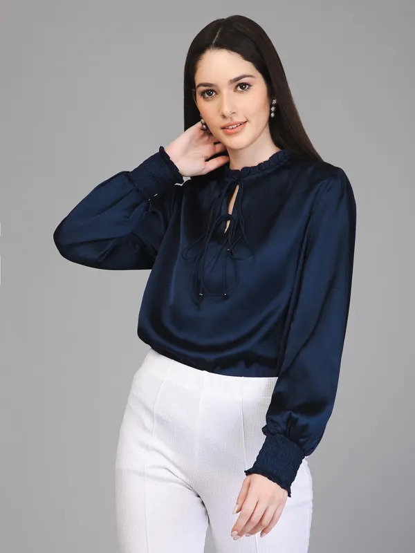 Smocking_Satin_Top