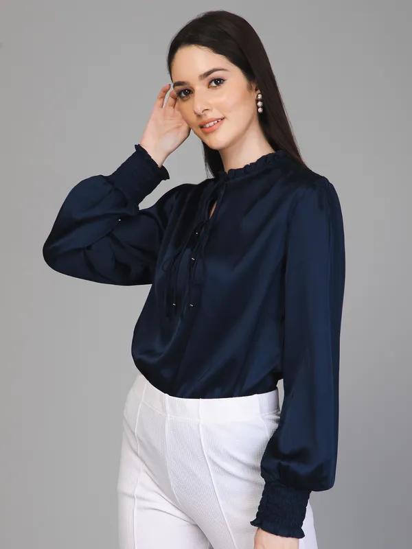 Smocking_Satin_Top