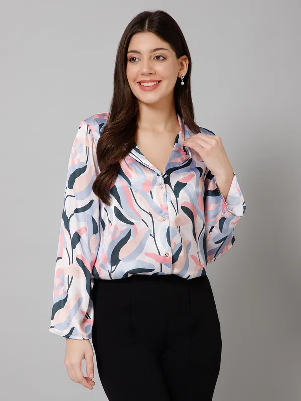 Abstract_Printed_Satin_Shirt_for_Women