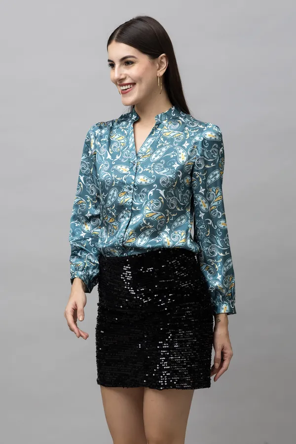 Band_Collar_Casual_Satin_Shirt