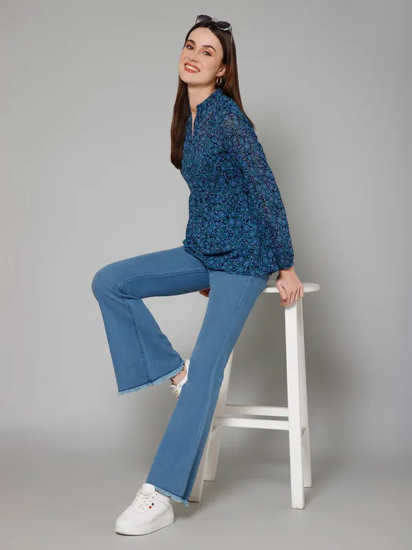 Cinched_Waist_Casual_Top