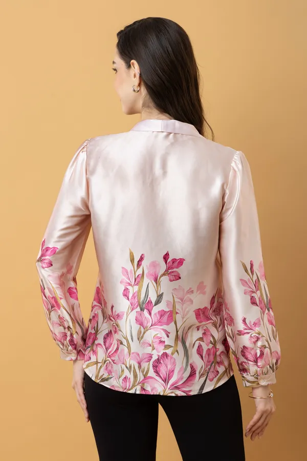 Tie-Up_Neck_Cuffed_Sleeves_Top