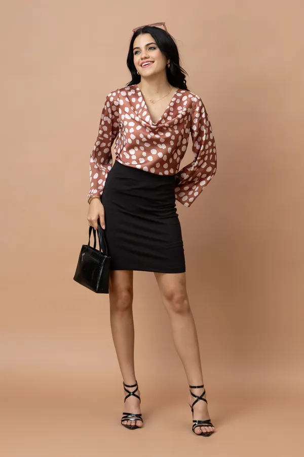 Cowl_Neck_Bell_Sleeves_Satin_Top