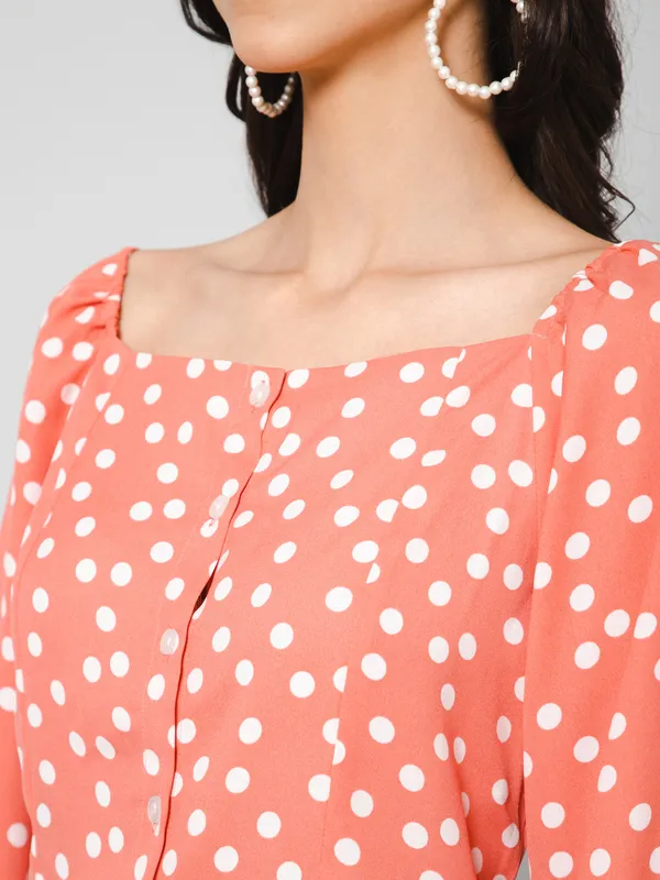 Polka_printed_blouson_top