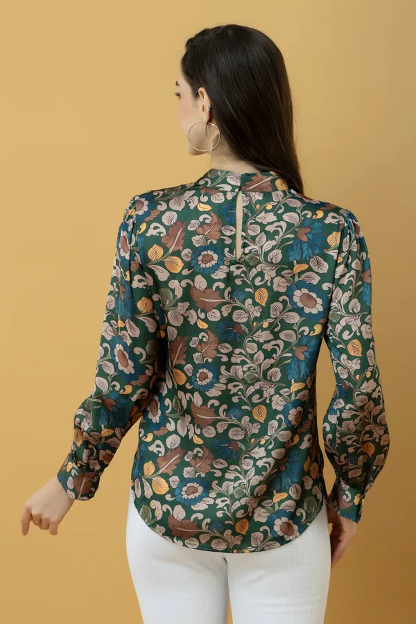 Gathered_Neck_Satin_Top