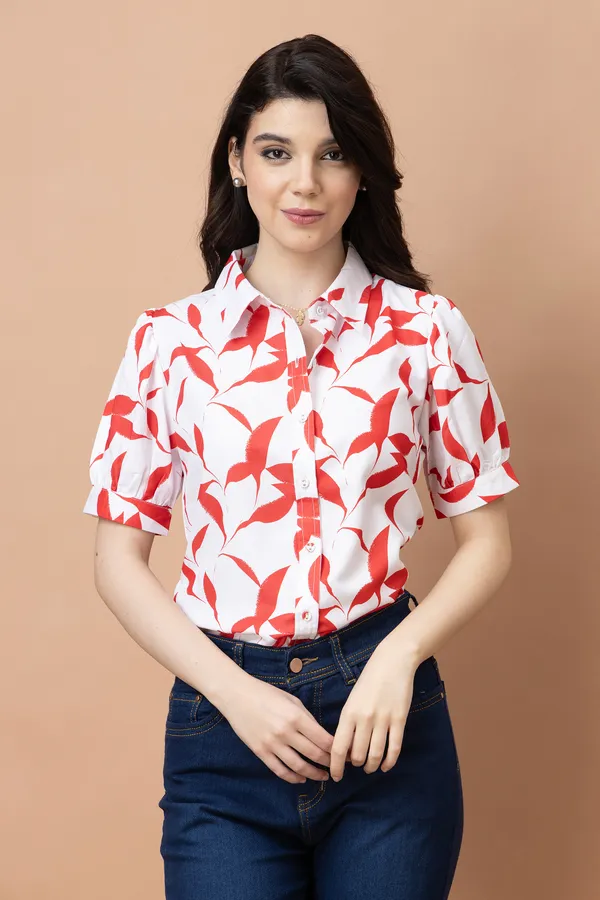 Printed_Cuffed_Sleeves_Casual_Shirt