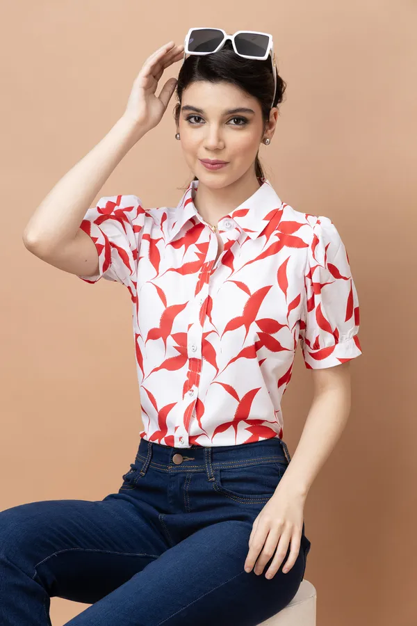 Printed_Cuffed_Sleeves_Casual_Shirt