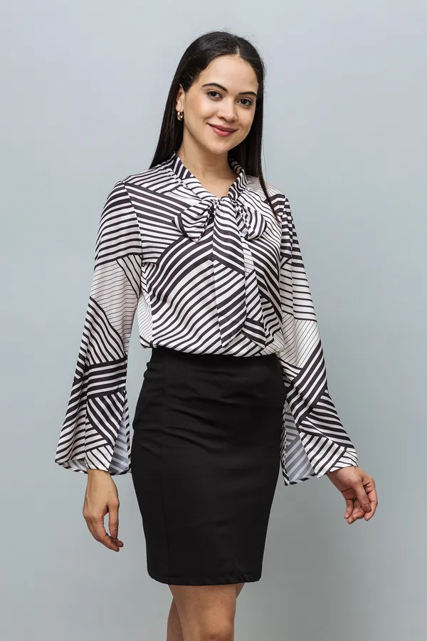 Tie-Up_Neck_Bell_Sleeves_Satin_Top
