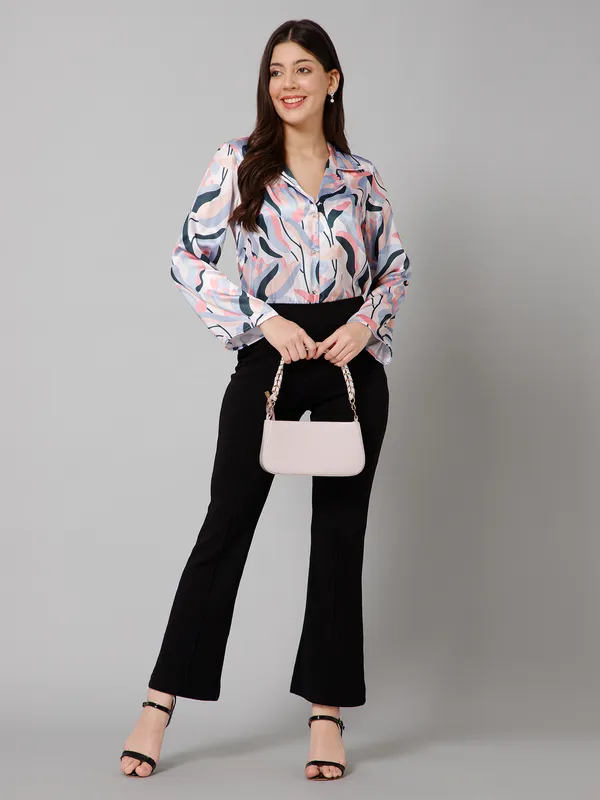 Abstract_Printed_Satin_Shirt_for_Women